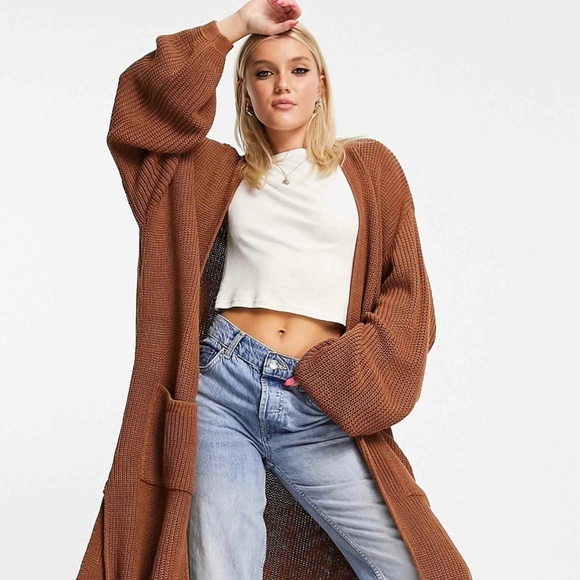 Topshop knitted maxi cardi large NWT - Picture 1 of 5